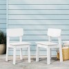 WestinTrends Tiny Terraces Outdoor HDPE Kids Modern Plastic Toddler Dining Chairs (Set of Two) - 2 of 4