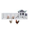 122'' Large Wood Chicken Coop, 2 Story Hen House for 3-5 Chickens,Outdoor Chicken Run with Nesting Box & Pull-on Tray, Rabbit Hutch for Small Animals - 2 of 4