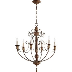 Quorum Lighting Salento 6-Light Chandelier, Vintage Copper, 27 Width, 29.75 Height - 1 of 3
