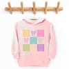 The Juniper Shop Checkered Bunny Outline Coquette Toddler Hoodie - 3 of 4