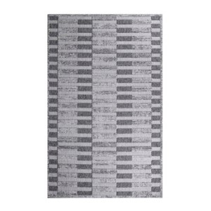 Contemporary Geometric Stripe Indoor Outdoor Area Rug by Blue Nile Mills - 1 of 4