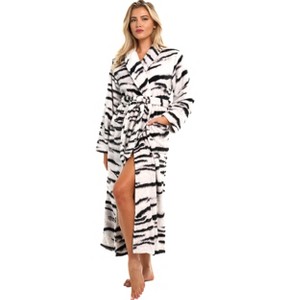 ADR Plush Robe for Women, Long Hooded Fleece Robe with Hood, Plus Size - 1 of 4