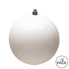 Vickerman White Ball Ornament - 3 of 4