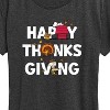 Women's - Peanuts - Happy Thanksgiving Icons Short Sleeve Graphic T-Shirt - 2 of 4