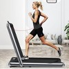 NAYSAYE 2 in 1 Folding Treadmill, Treadmill Under Desk Walking Pad for Home Office, ‎Silver, 24"*46"*48.1" - 2 of 4