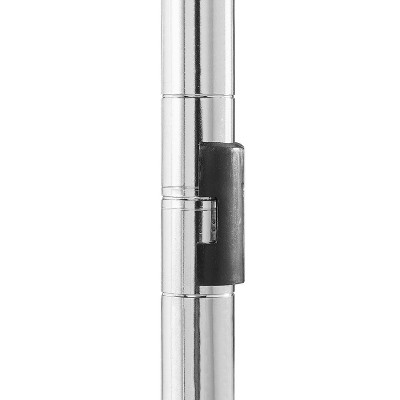 Supreme Chrome 5-Tier Adjustable Heavy-Duty Steel Shelving Unit