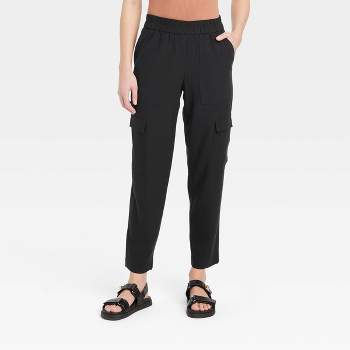  Women's High-Rise Ankle Cargo Pants - A New Day™