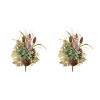 Foliage Berry Cone Bush Set of 2 – 23H Polyester Green Brown – Seasonal Fall Accent – By Melrose - 3 of 3