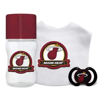 Baby Fanatic Officially Licensed 3 Piece Unisex Gift Set - NBA Miami Heat