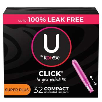 U by Kotex Click Compact Unscented Tampons -  Super Plus - 32ct