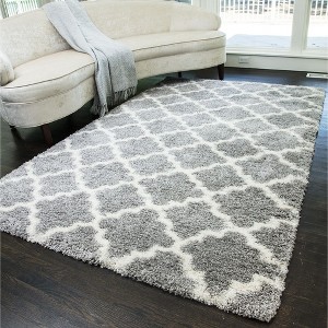 Rugs America Cloud Shag Geometric Contemporary Area Rug - 1 of 4