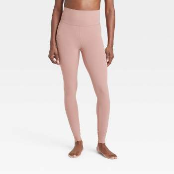 Women's Brushed Sculpt Curvy High-rise Pocketed Leggings - All In Motion™  Clay Pink Xl : Target