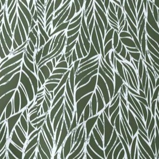 olive green leaf outline
