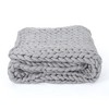 Sapphtopaz Cozy Knitted Throw Blanket, Double-Sided Plush Decorative Blanket for Couch, Bed & Living Room, 50 x 60" Lightweight Blanket - 4 of 4