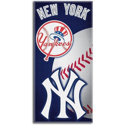 New York Yankees Officially Licensed MLB Beach Towel, 28" x 58" 100% Cotton