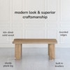 MH London Granite Modern Rectangle Solid Wood Coffee Table for Drawing Room - 3 of 4