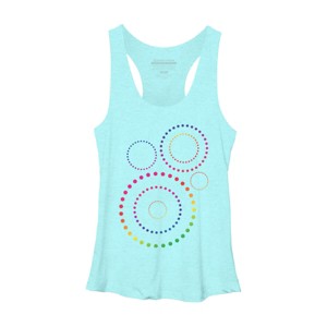 Adult Design By Humans Pride Inclusion Rainbow Circles By SpiritofWonderland Racerback Tank Top - 1 of 2