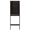 Bathroom Cabinet Over Toilet, Over The Toilet Bathroom Cabinet with 1 Door and Adjustable Shelves Storage Cabinet - 2 of 4