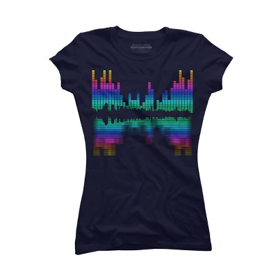 Junior's Design By Humans City of Sounds By clingcling T-Shirt