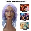 Unique Bargains Women Curly Shoulder Length Human Hair Wigs 14" with Wig Cap - 2 of 4