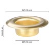 Yescom 1000 sets of Grommet Kit 3/8 inch Size #2 Brass Grommets for Fabric Leather Tarp Auto-feeding Eyelet Machine - 2 of 4