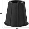 4 Pack Round Bed and Furniture Risers in Black - Homeitusa - 2 of 3
