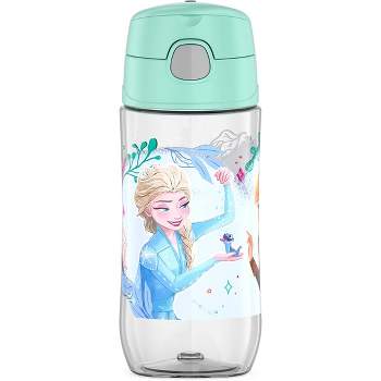 Thermos Kids Funtainer Stainless Steel Vacuum Insulated Straw Bottle, Frozen, 12 fl oz