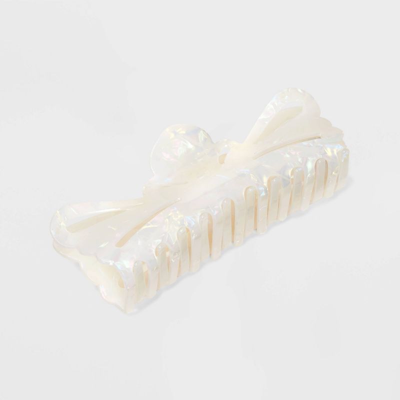 Jumbo Butterfly Hair Claw Clip - Wild Fable&#8482; Ivory, 1 of 3