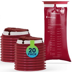 FifthPulse Disposable Burgundy Emesis Bags, Barf Bags for Kids & Adults, Vomit Bags for Traveling, Great for Motion Sickness & Nausea - 1 of 4