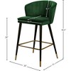 Meridian Furniture,Cassie Green Velvet Stool, Set of 2 - 4 of 4