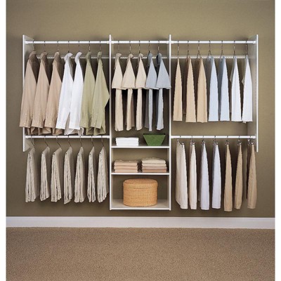 White Steel Deluxe Starter Closet Kit with Drawers