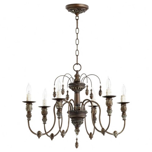 Quorum Lighting Salento 6-light Vintage Copper Chandelier : Target