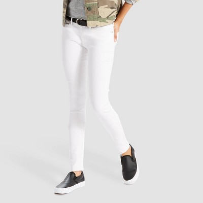 levi's 711 skinny white jeans