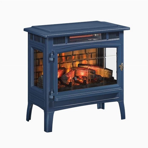 Duraflame 3d Navy Infrared Electric Fireplace Stove With Remote Control -  Dfi-5010-07 : Target