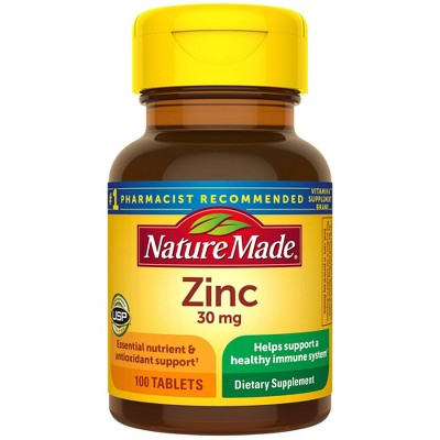 Nature Made Zinc 30mg Dietary Supplements - 100ct