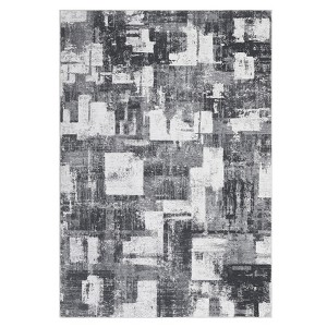 Washable Modern Abstract Living Room Bedroom Area Rugs, Geometric Print Large Throw Carpet for Dining Room - 1 of 4