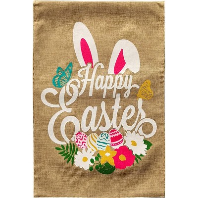 Briarwood Lane Garden Flag 12x18 For Outdoor Happy Easter Burlap For Easter Garden Flag Flags For Outside