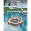 Inflatable Water Hammock Floating Dock Mesh, Heavy Duty River Floats Lake Raft for Tanning Pool Float Island Platform Pad Mat Party - 4 of 4