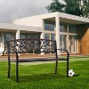 FDW Garden Bench for Patio Outdoor Bench Metal Bench Park Bench Cushion for Yard Porch Clearance Work Entryway - 3 of 4
