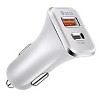Reiko 2 Ports USB C Car Charger Super Fast Charging PD 36W+QC3.0 per port - 2 of 4