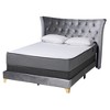 Baxton Studio Easton Contemporary Glam and Luxe Metal Panel Bed - 2 of 4