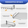 YIYIBYUS Stainless Steel Microwave Oven Rack Wall-Mounted Kitchen Shelf - 4 of 4