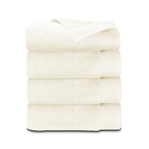 Piccocasa Hand Towel Set Soft 100% Combed Cotton Luxury Towels Highly  Absorbent Bath Towel Beige 4pcs : Target