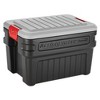 Rubbermaid Black Action Packer Lockable Latch Indoor and Outdoor Storage Box Container for Home, Garage, Backyard - 2 of 4