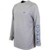 AFTCO Samurai Heathered Long Sleeve Shirt Brilliant Blue Heather, Large - 2 of 4