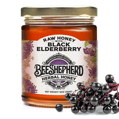 Bee Shepherd Honey Bundle; Black Elderberry, Golden Turmeric, Wildflower +  Honeycomb, 3 Jars : Target