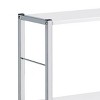 INFURNIC Decorative Bookshelf 4 Tier Rectangular Shelf with X Shape Cross Bar for Stylish Storage and Display, White, 24.5"*11.5"*42.5" - 2 of 4