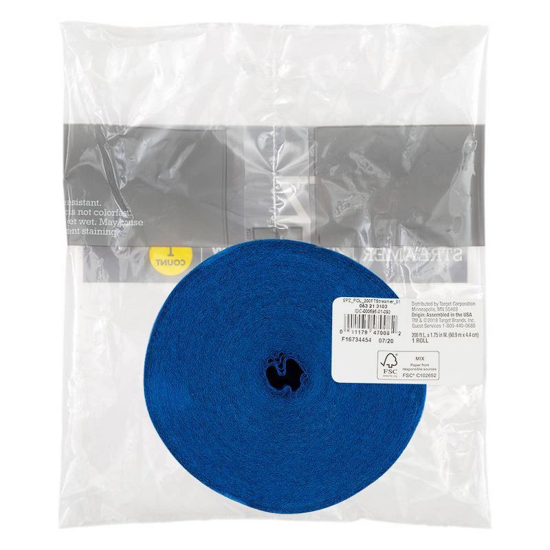 Blue Crepe Streamer - Spritz&#8482;, 3 of 5
