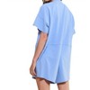 Women's Oversized Wide Legs Solid Romper with Pockets - BUCKETLIST - 4 of 4