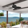 Hunter 52" Tropic View Ceiling Fan Matte Black with Light Kit - Energy Efficient DC Motor for Indoor/Outdoor Use - 2 of 4